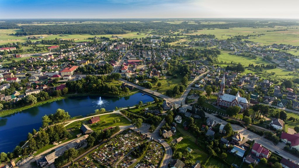 šilalė iš paukščio skrydžio